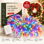 Cordão de Luz Natalina 100 LEDs 9 Metros + BRINDE