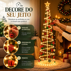 Árvore de Natal Espiral LED 1,80 m — Decoração Completa