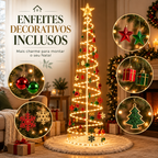 Árvore de Natal Espiral LED 1,80 m — Decoração Completa
