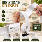 Kit 10 Fitas Veda Frestas Multiuso Autoadesivas — 3,8cm × 10m